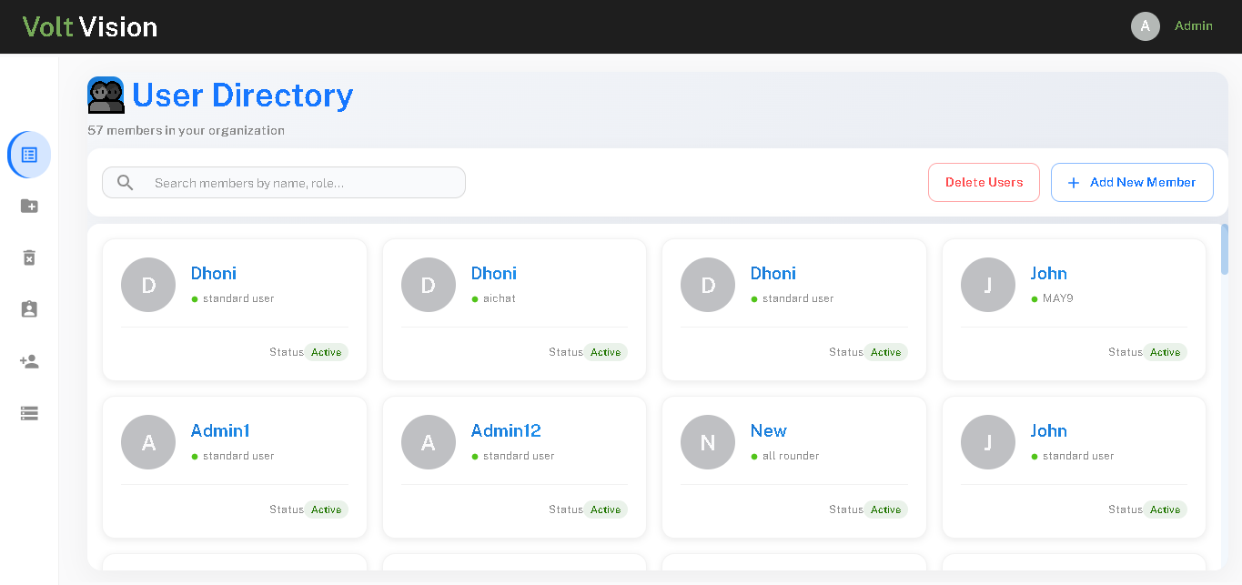 User List Management